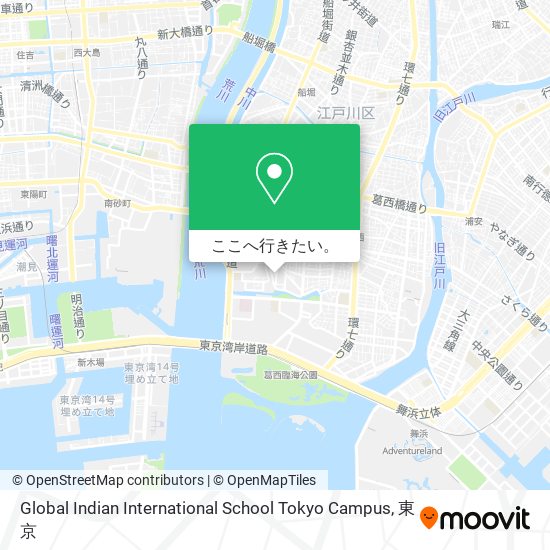 Global Indian International School Tokyo Campus地図