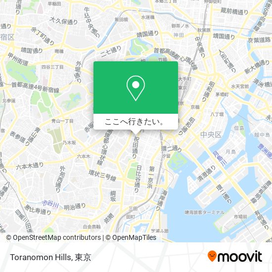 Toranomon Hills地図