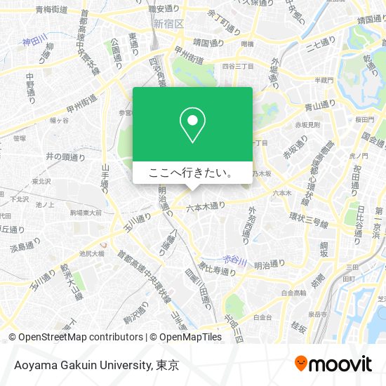 Aoyama Gakuin University地図