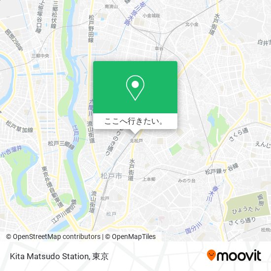 Kita Matsudo Station地図