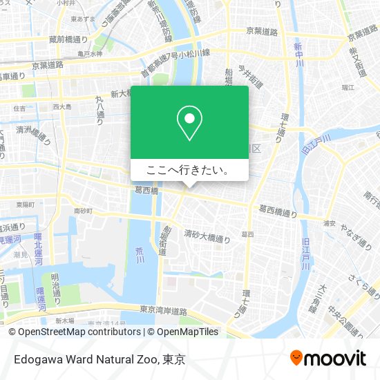 Edogawa Ward Natural Zoo地図