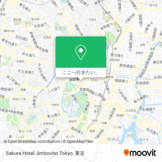 Sakura Hotel Jimbocho Tokyo地図