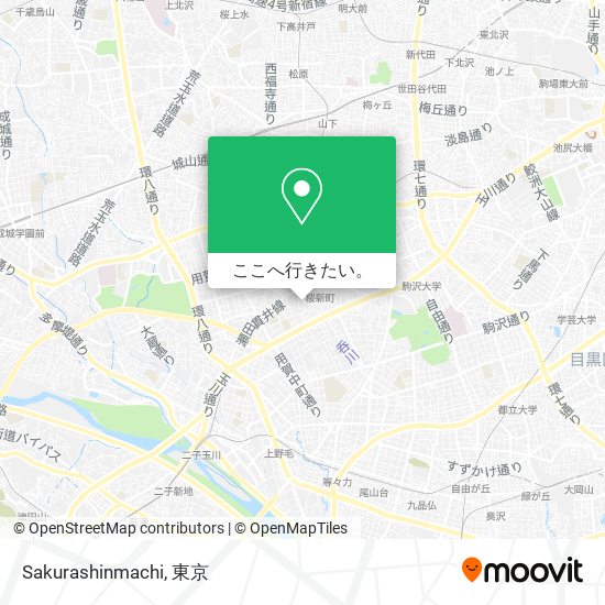 Sakurashinmachi地図