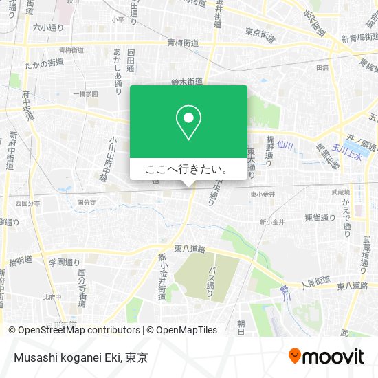 Musashi koganei Eki地図