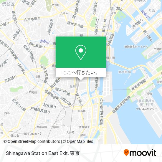 Shinagawa Station East Exit地図