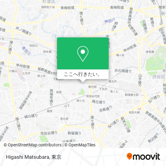 Higashi Matsubara地図