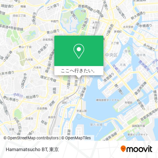 Hamamatsucho BT地図
