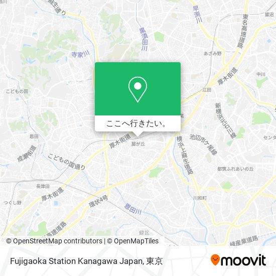 Fujigaoka Station Kanagawa Japan地図