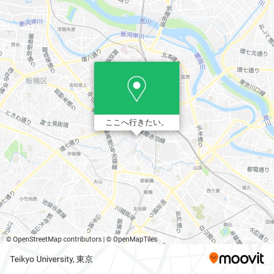 Teikyo University地図