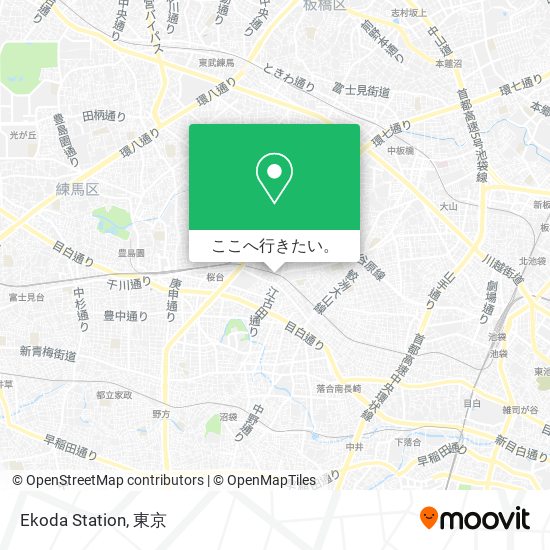 Ekoda Station地図