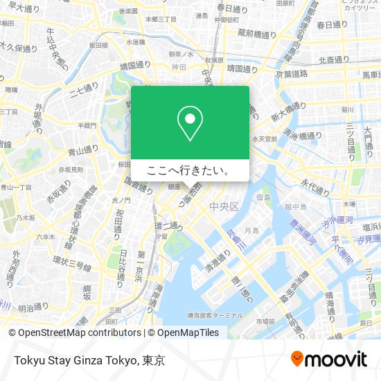 Tokyu Stay Ginza Tokyo地図