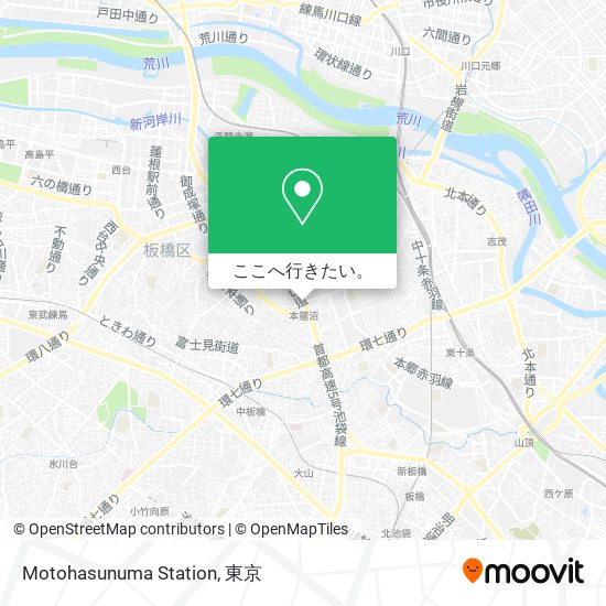Motohasunuma Station地図