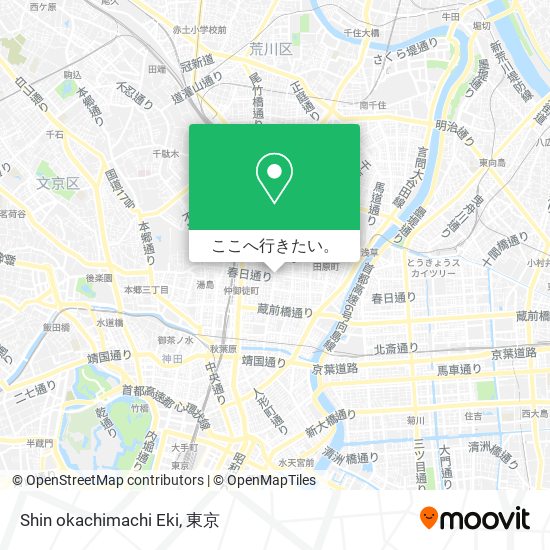 Shin okachimachi Eki地図