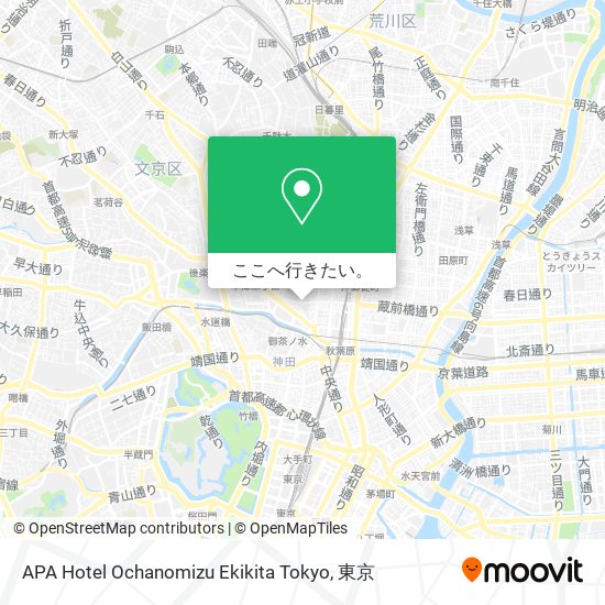APA Hotel Ochanomizu Ekikita Tokyo地図