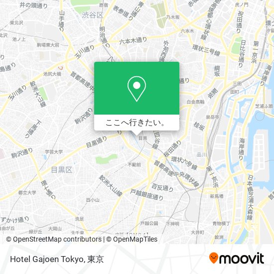 Hotel Gajoen Tokyo地図