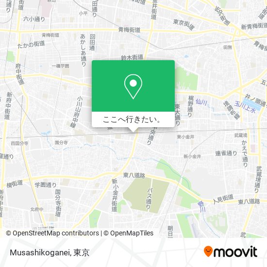 Musashikoganei地図