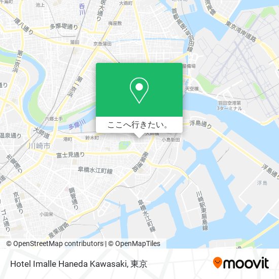 Hotel Imalle Haneda Kawasaki地図