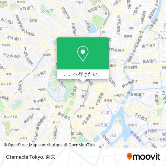Otemachi Tokyo地図