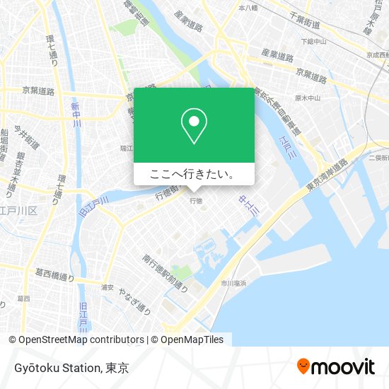 Gyōtoku Station地図