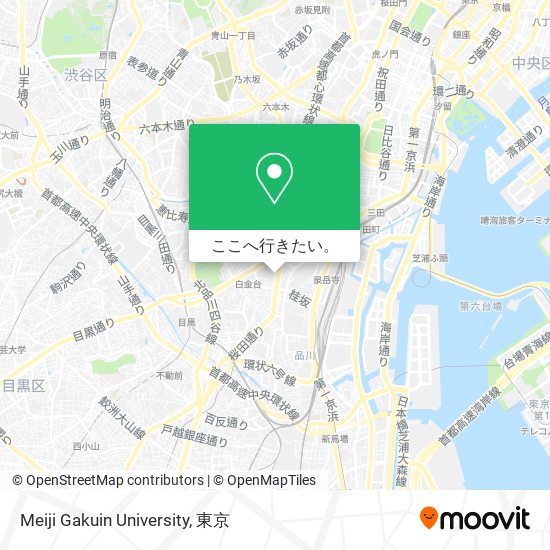 Meiji Gakuin University地図