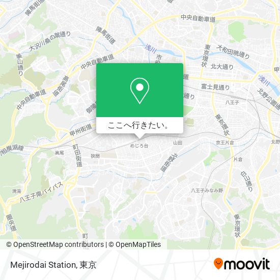 Mejirodai Station地図