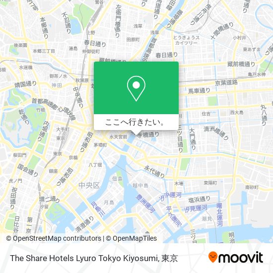 The Share Hotels Lyuro Tokyo Kiyosumi地図