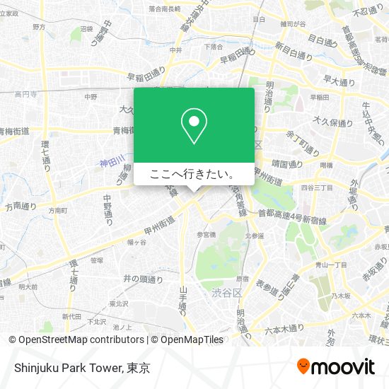 Shinjuku Park Tower地図