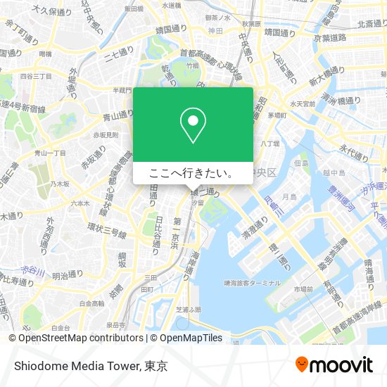 Shiodome Media Tower地図