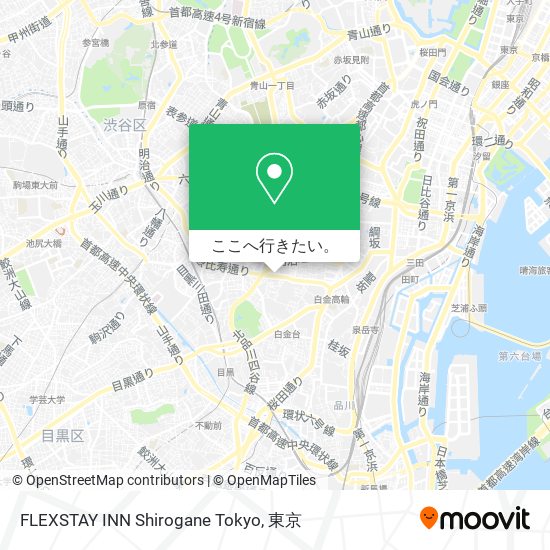 FLEXSTAY INN Shirogane Tokyo地図