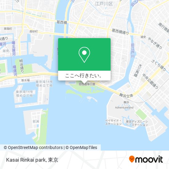 Kasai Rinkai park地図