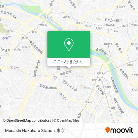 Musashi Nakahara Station地図