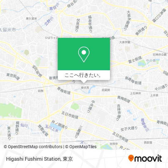 Higashi Fushimi Station地図