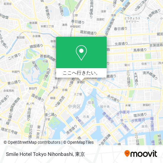 Smile Hotel Tokyo Nihonbashi地図