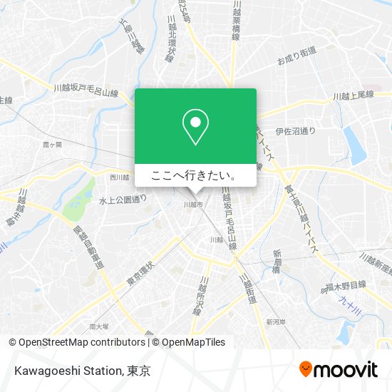 Kawagoeshi Station地図