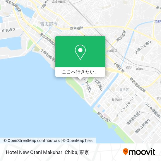 Hotel New Otani Makuhari Chiba地図