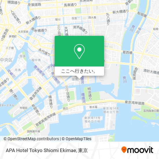 APA Hotel Tokyo Shiomi Ekimae地図