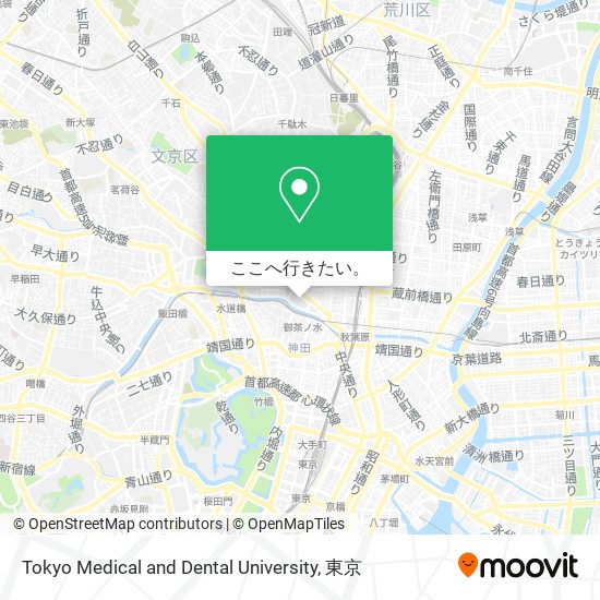 Tokyo Medical and Dental University地図