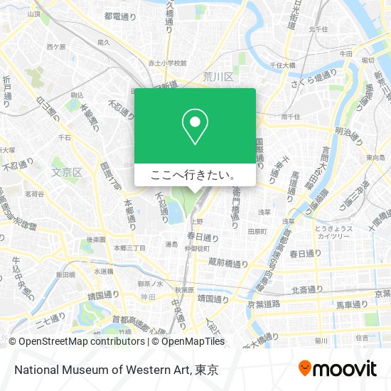 National Museum of Western Art地図