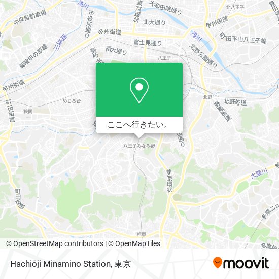 Hachiōji Minamino Station地図