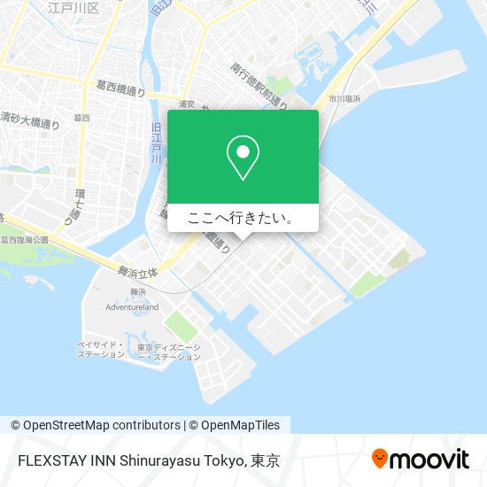FLEXSTAY INN Shinurayasu Tokyo地図