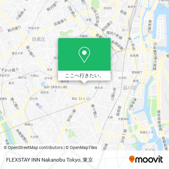 FLEXSTAY INN Nakanobu Tokyo地図