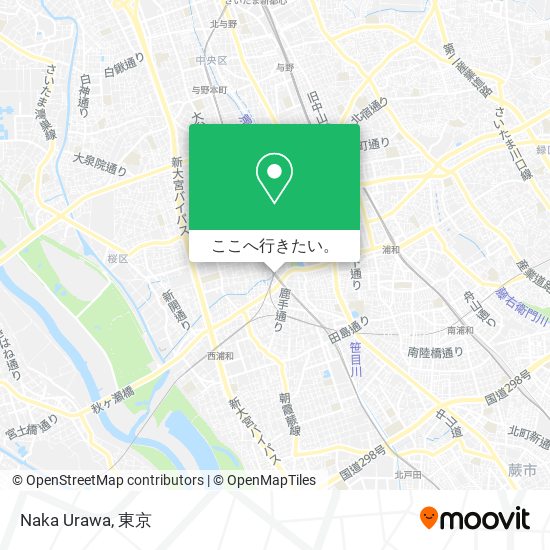 Naka Urawa地図