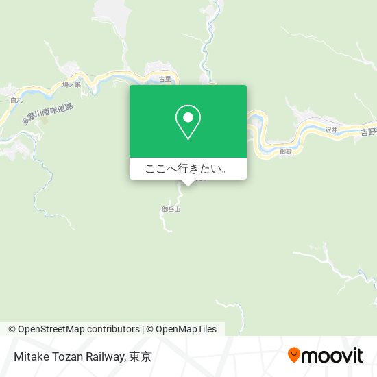 Mitake Tozan Railway地図