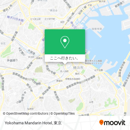 Yokohama Mandarin Hotel地図