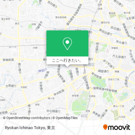 Ryokan Ichinao Tokyo地図