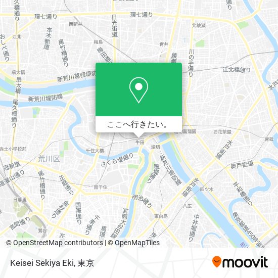 Keisei Sekiya Eki地図