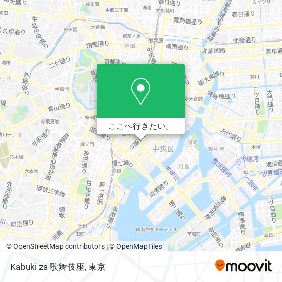 Kabuki za 歌舞伎座地図