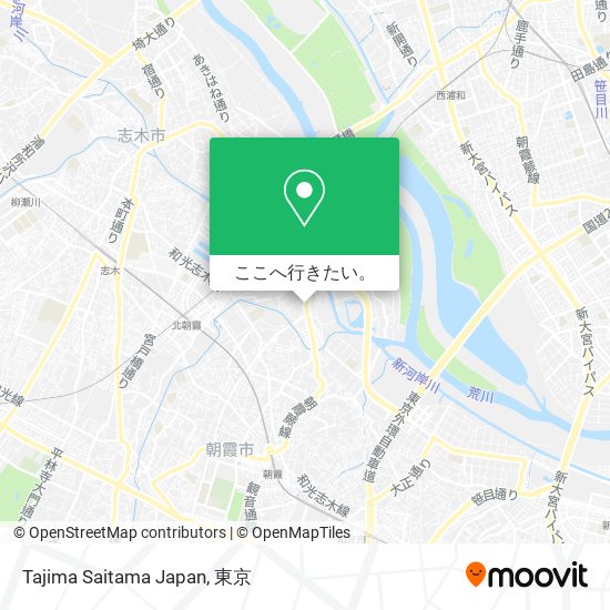 Tajima Saitama Japan地図