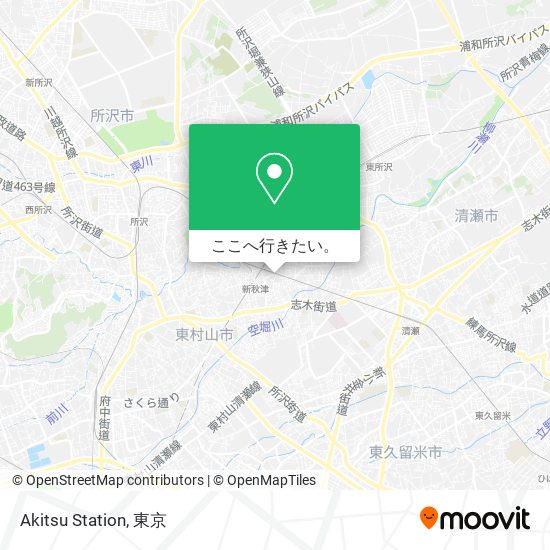 Akitsu Station地図