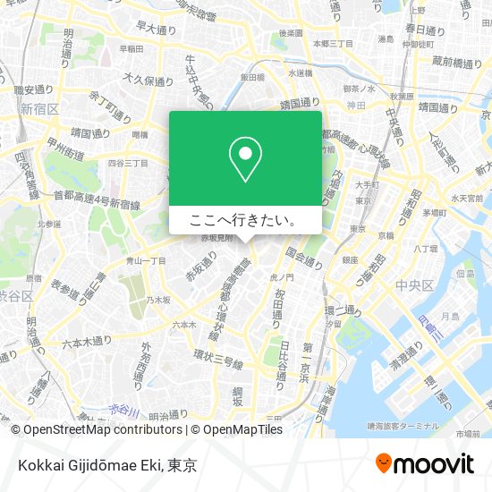 Kokkai Gijidōmae Eki地図